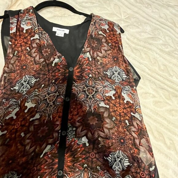 Helmut Lang Mandala Viscose Print Top - Picture 4 of 8